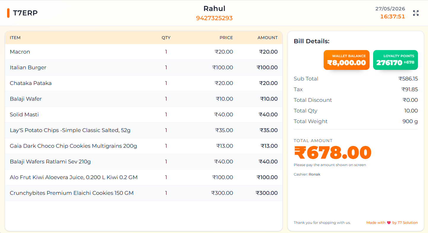 Real-time Billing Updates